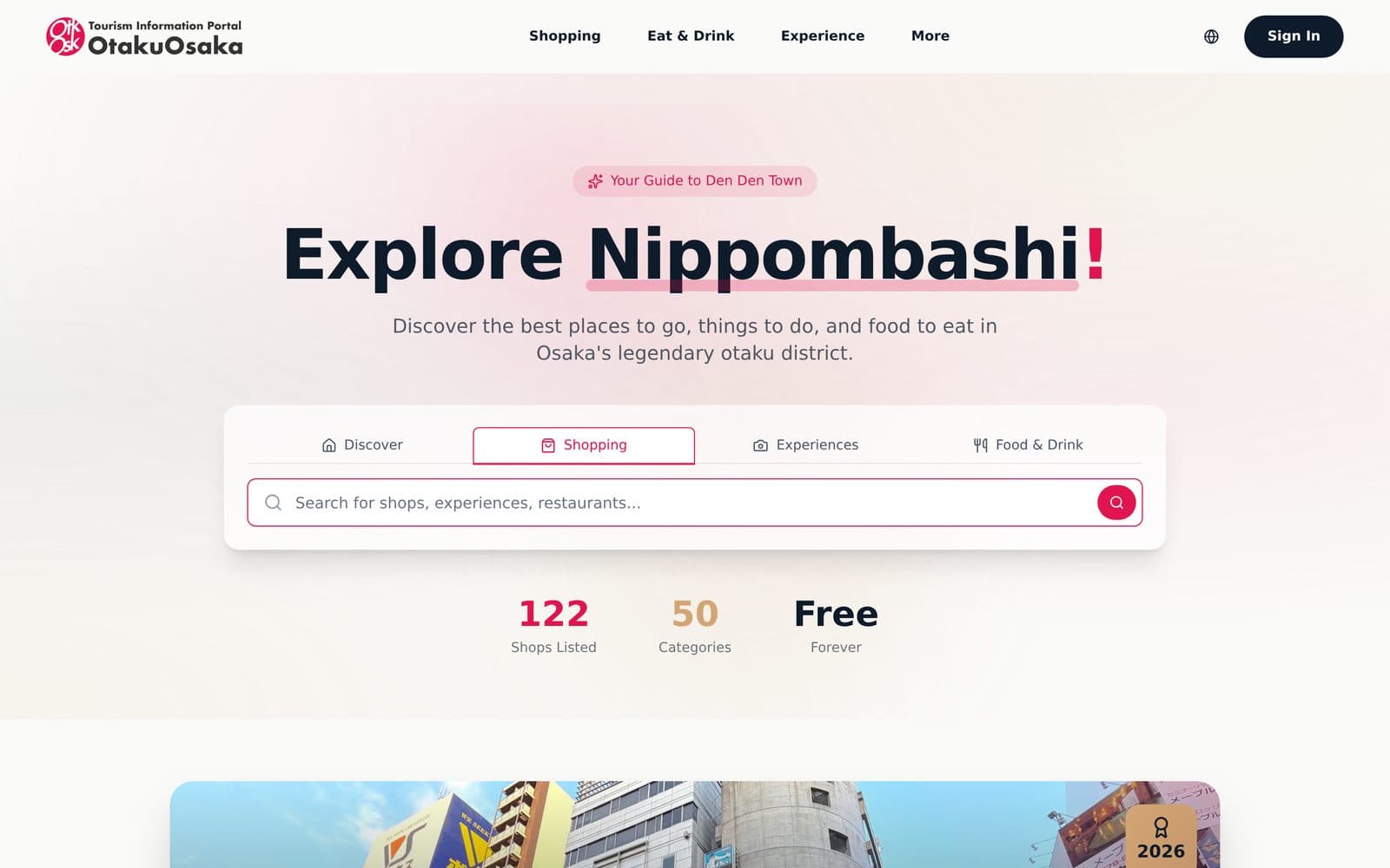 The Otaku Osaka website
